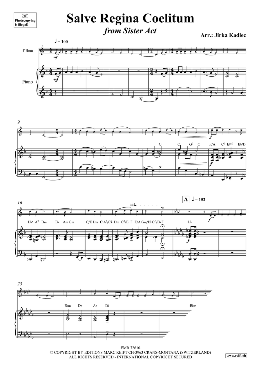 Salve Regina Coelitum Salve Regina Coelitum Horn scores gallery preview page 4