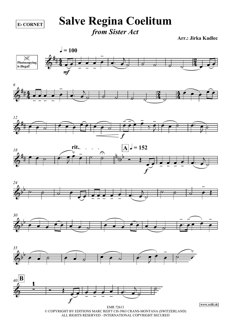 Salve Regina Coelitum Salve Regina Coelitum Cornet scores gallery preview page 3