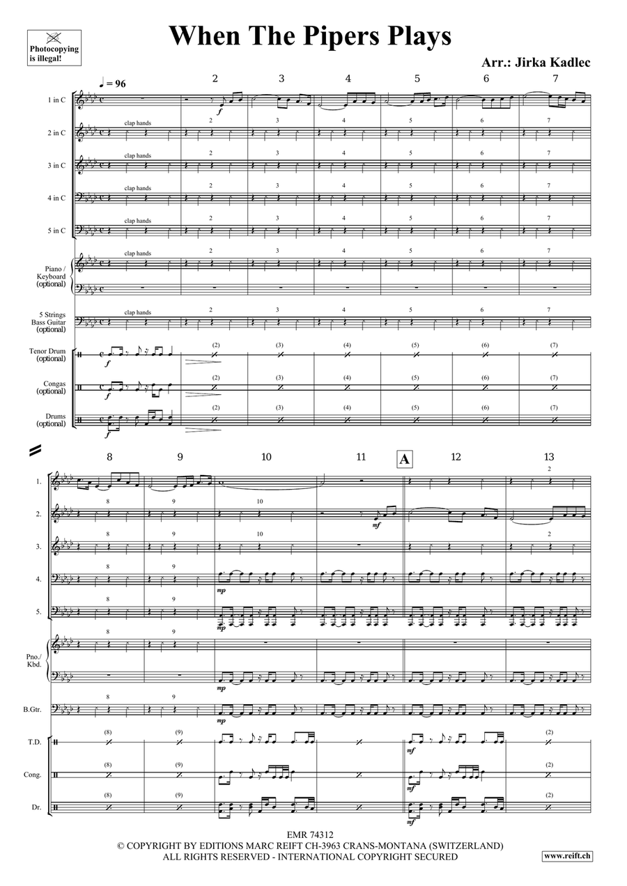 When The Pipers Plays When The Pipers Plays Score scores gallery preview page 4