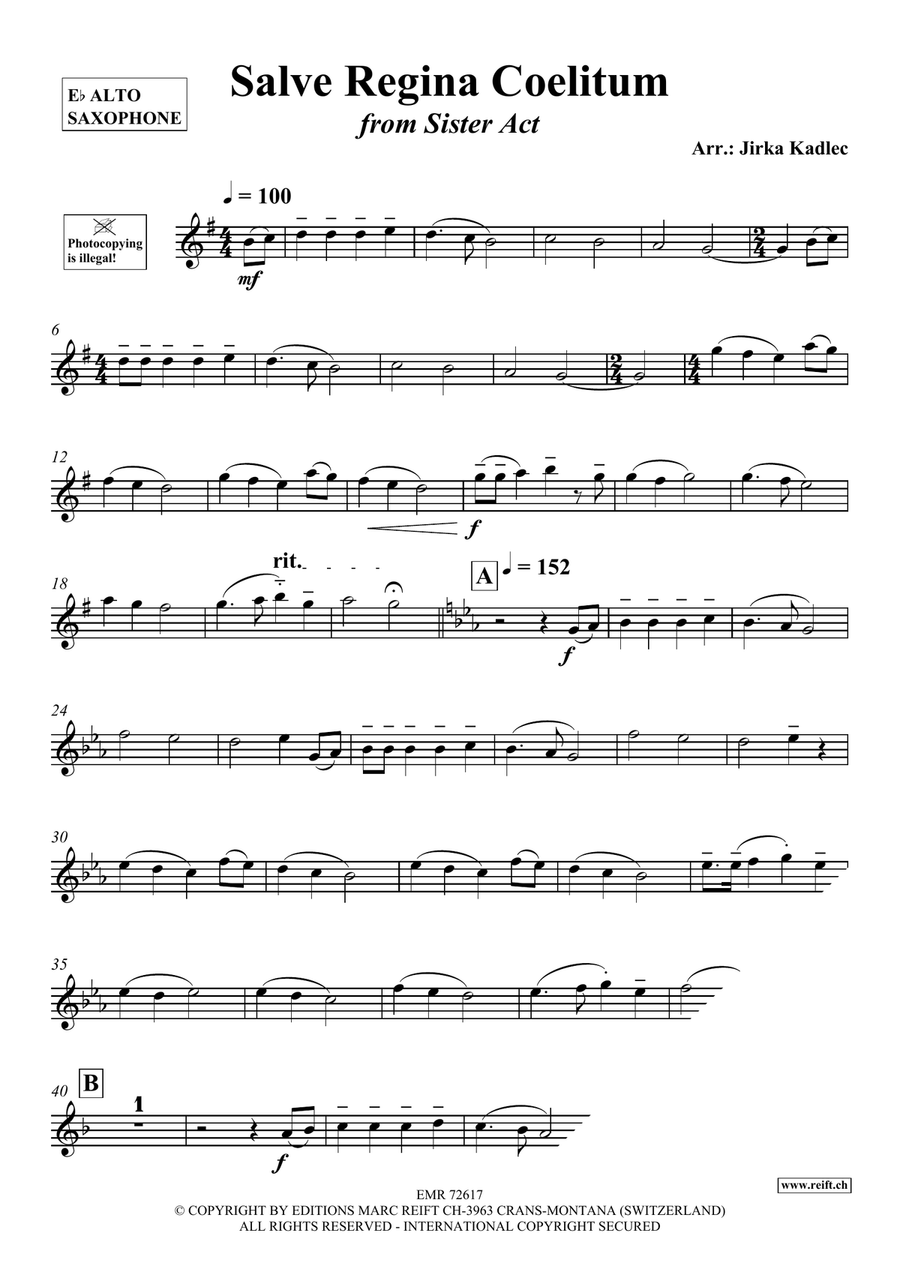 Salve Regina Coelitum Salve Regina Coelitum Alto Saxophone scores gallery preview page 3