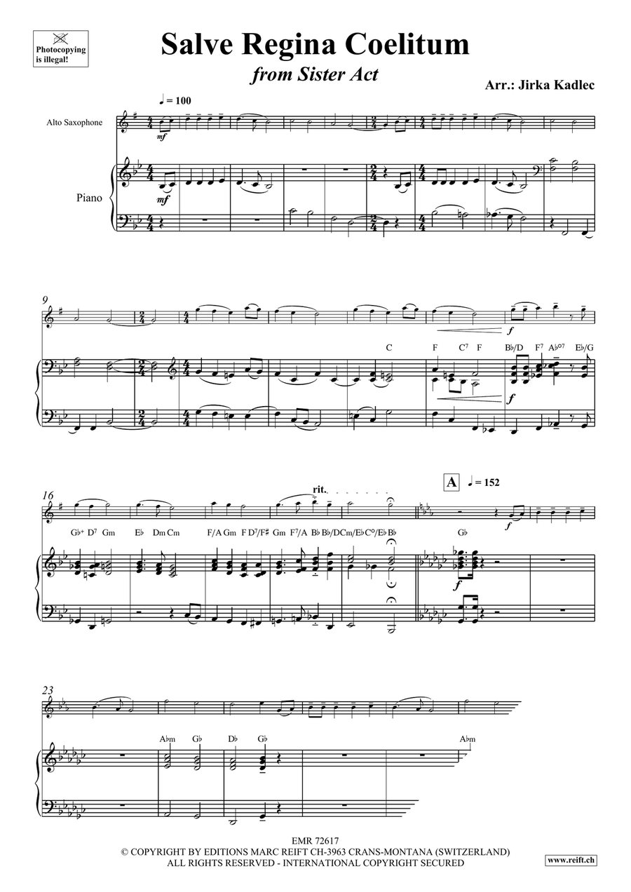Salve Regina Coelitum Salve Regina Coelitum Alto Saxophone scores gallery preview page 4