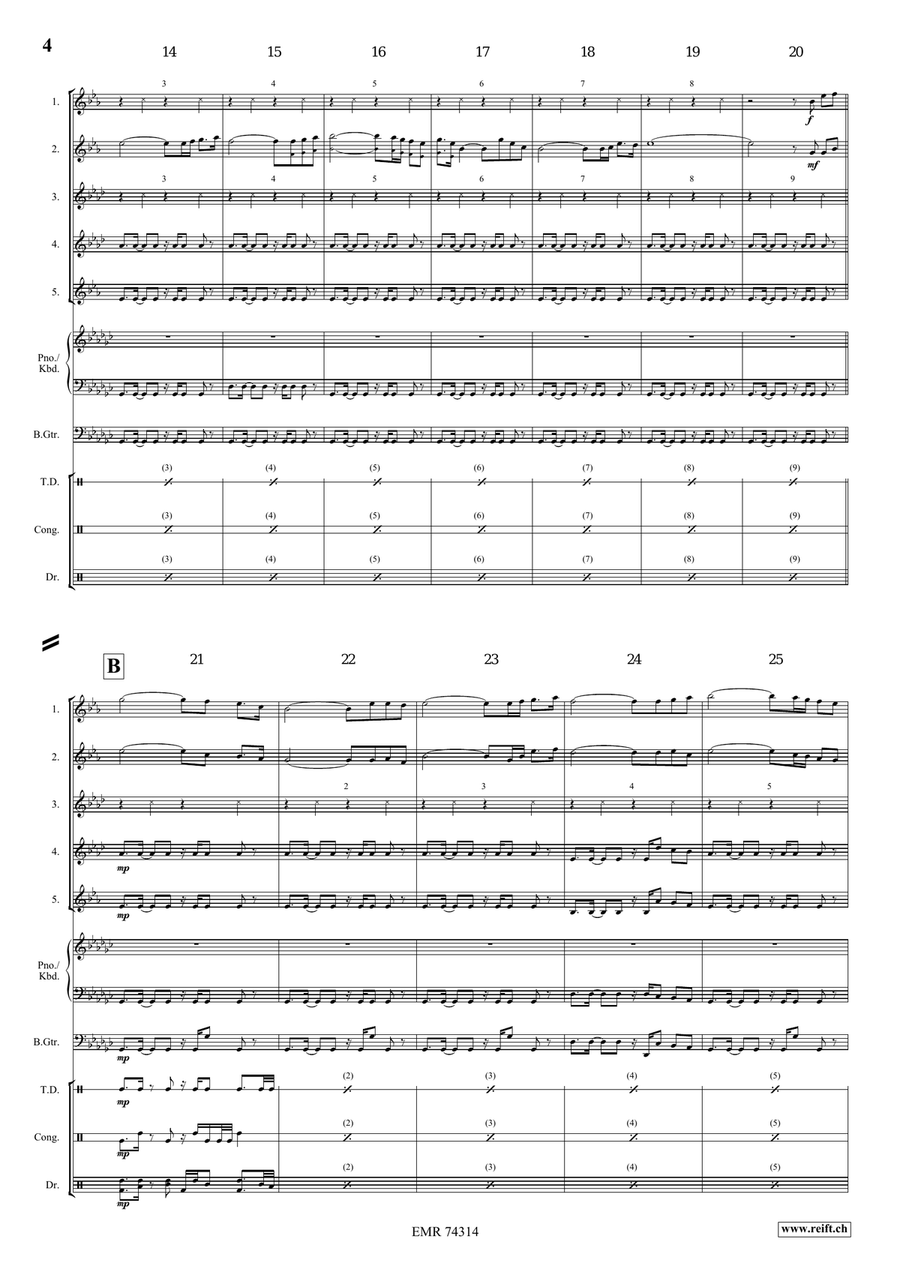 When The Pipers Plays When The Pipers Plays Saxophone Quintet scores gallery preview page 4