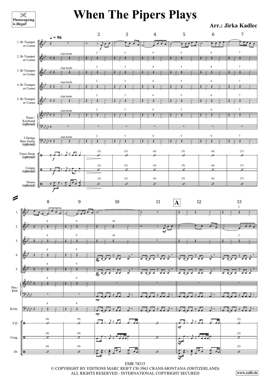 When The Pipers Plays When The Pipers Plays Cornet scores gallery preview page 3
