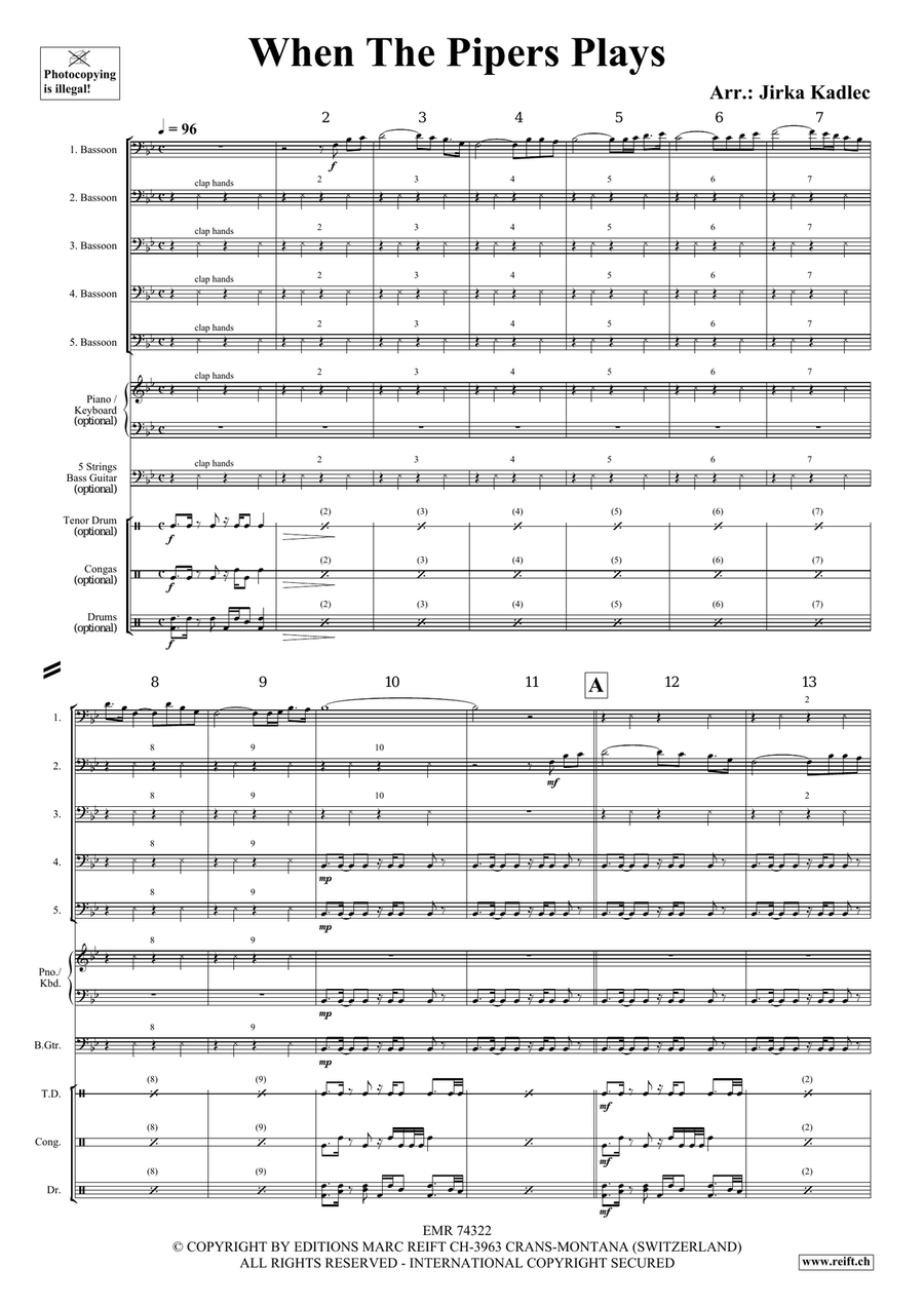 When The Pipers Plays When The Pipers Plays Bassoon scores gallery preview page 3