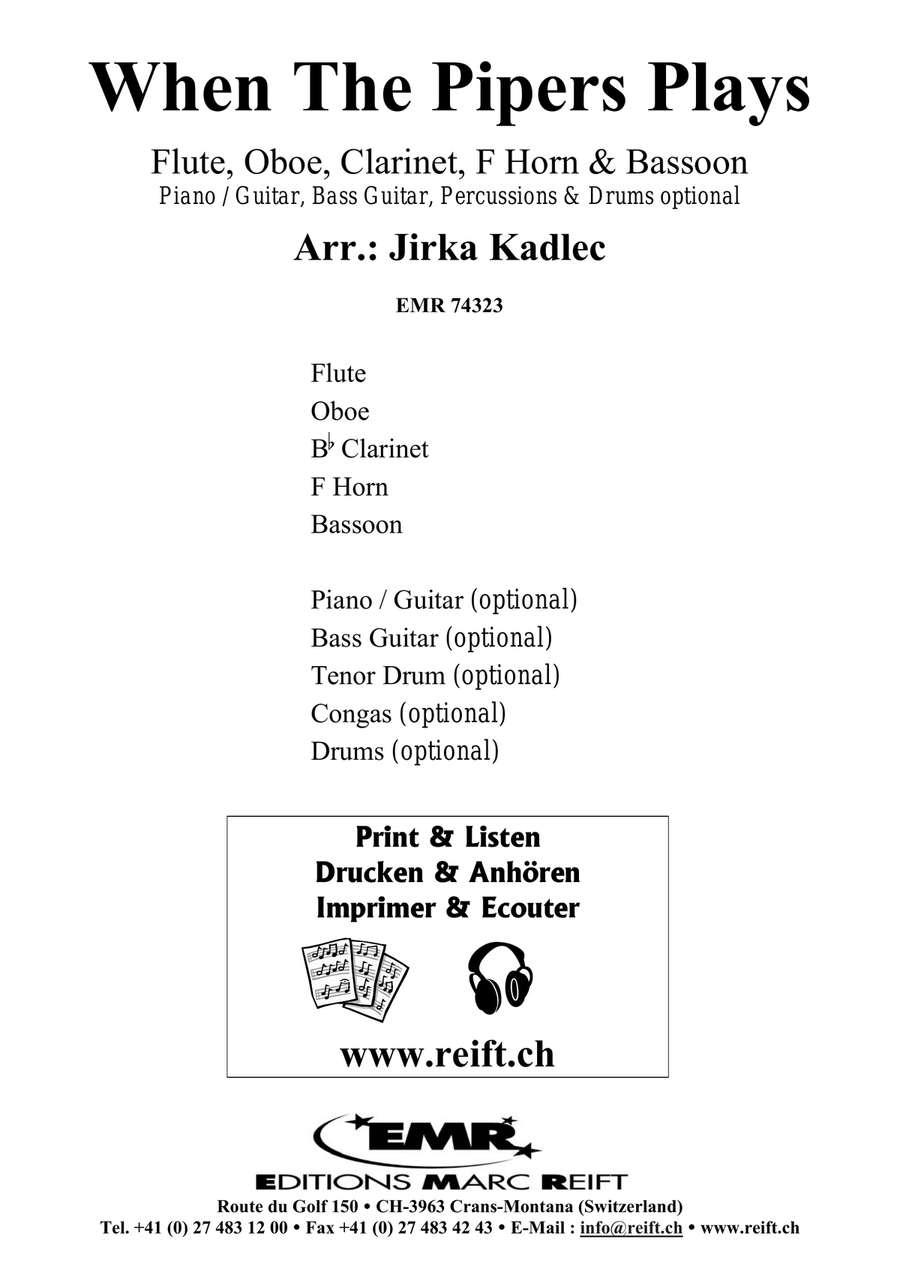 When The Pipers Plays When The Pipers Plays Woodwind Quintet scores gallery preview page 2