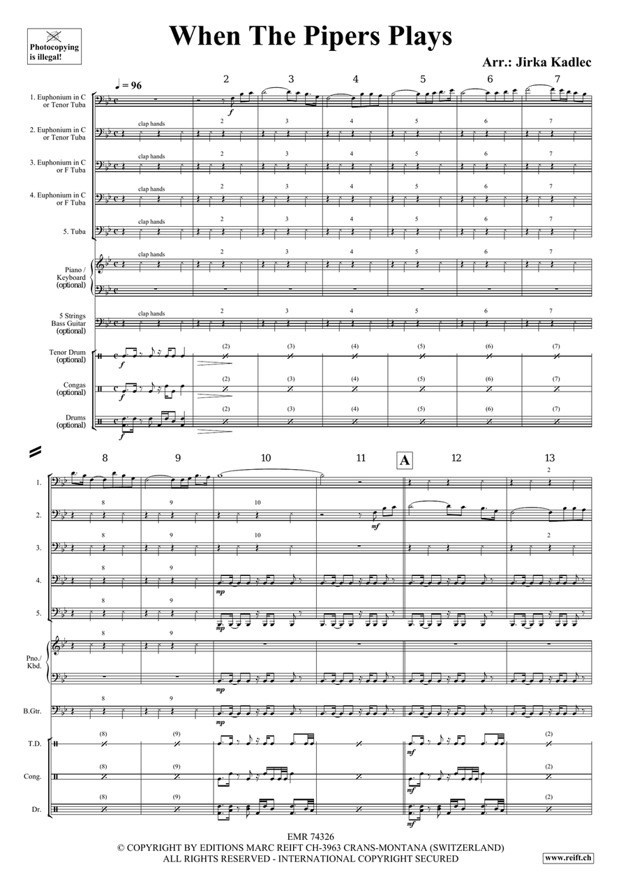 When The Pipers Plays When The Pipers Plays Tuba scores gallery preview page 3