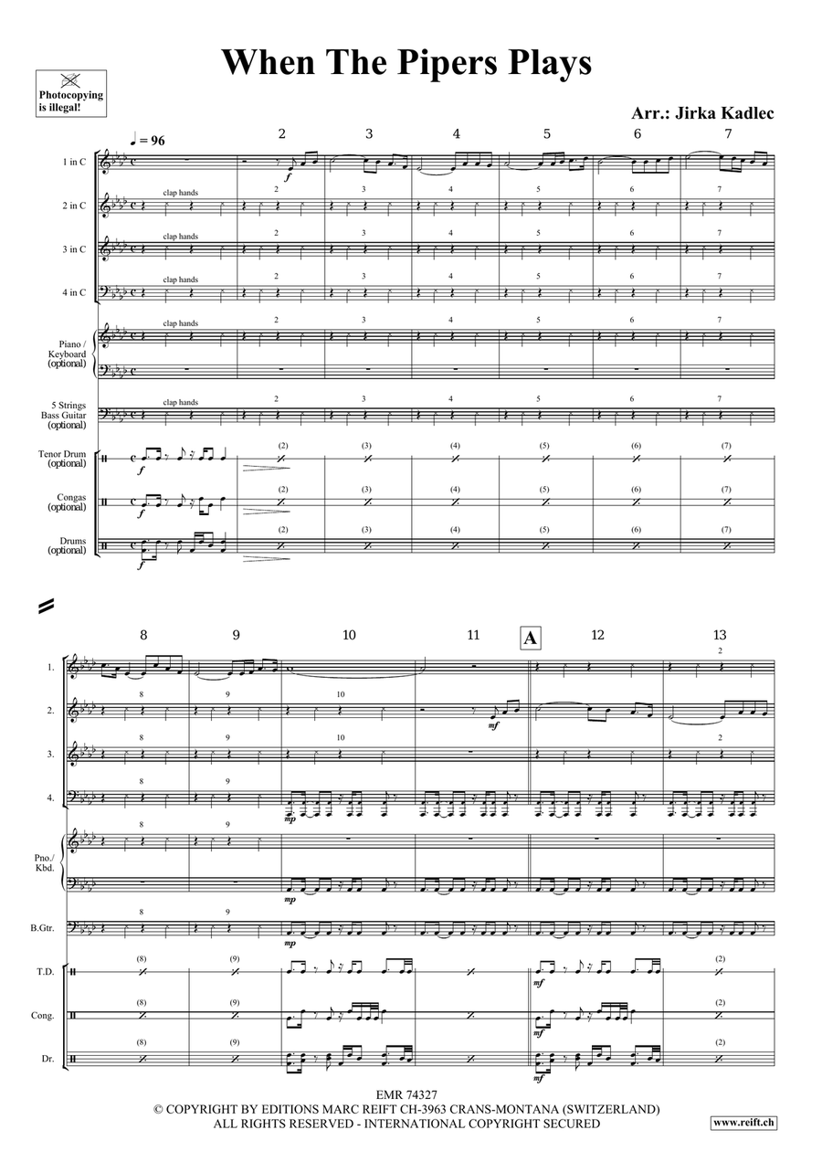 When The Pipers Plays When The Pipers Plays Score scores gallery preview page 3