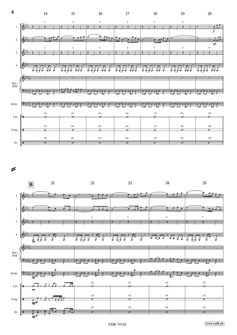 When The Pipers Plays When The Pipers Plays Clarinet Quartet scores gallery preview page 4