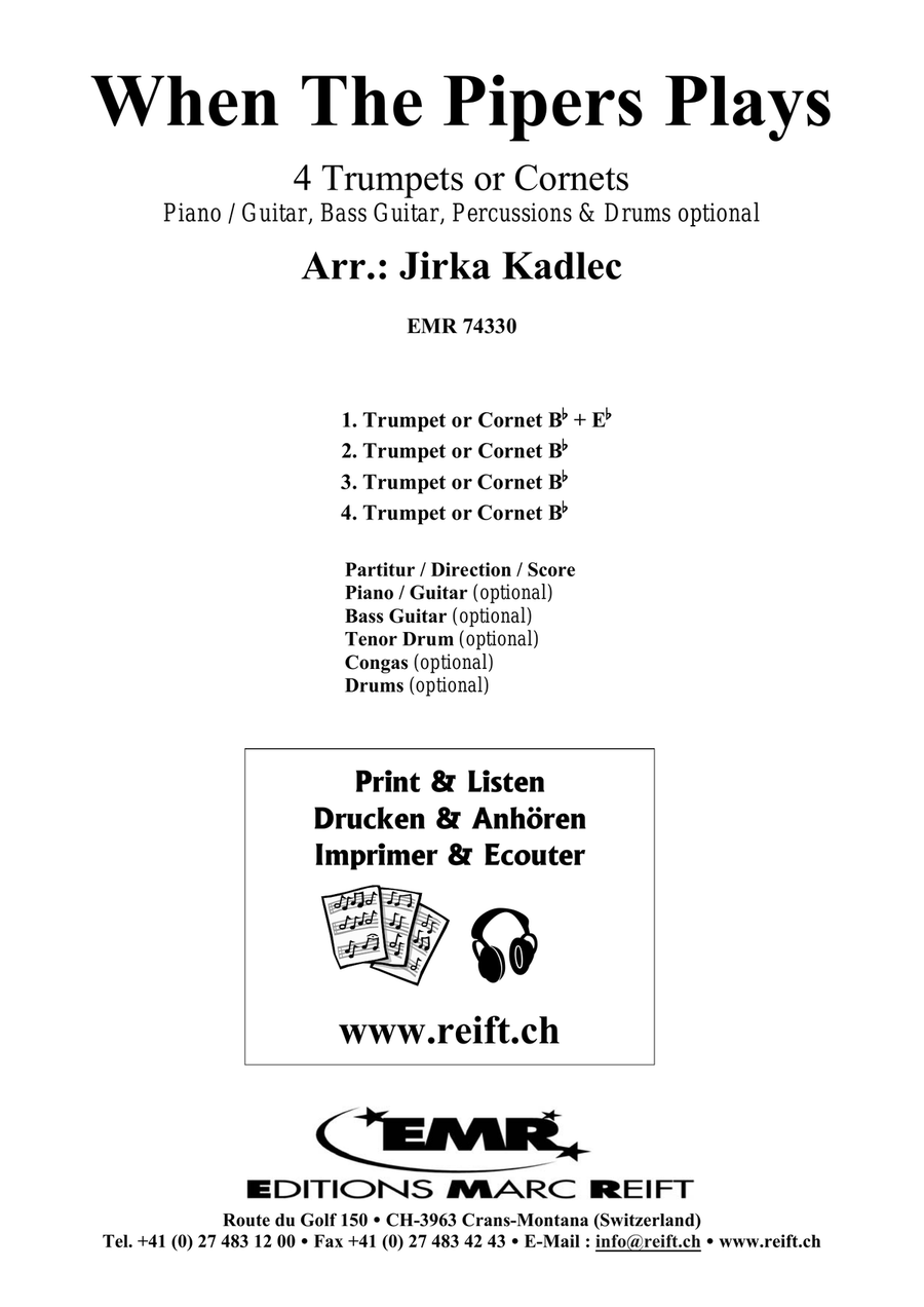 When The Pipers Plays When The Pipers Plays Cornet scores gallery preview page 2