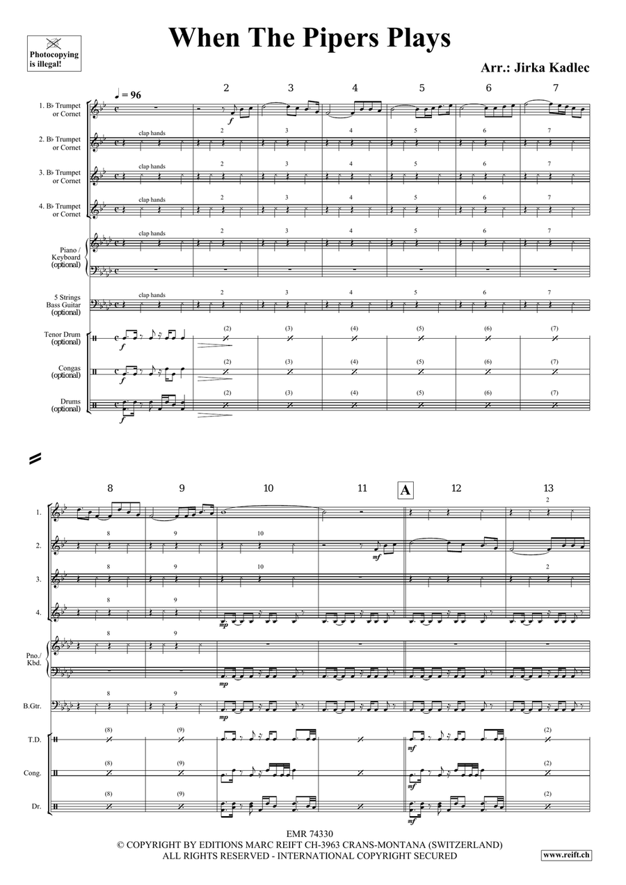 When The Pipers Plays When The Pipers Plays Cornet scores gallery preview page 3