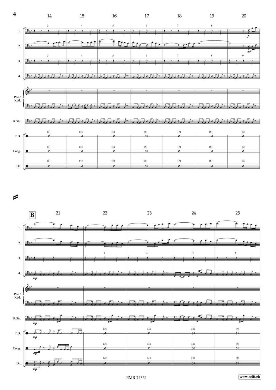 When The Pipers Plays When The Pipers Plays Trombone Quartet scores gallery preview page 4