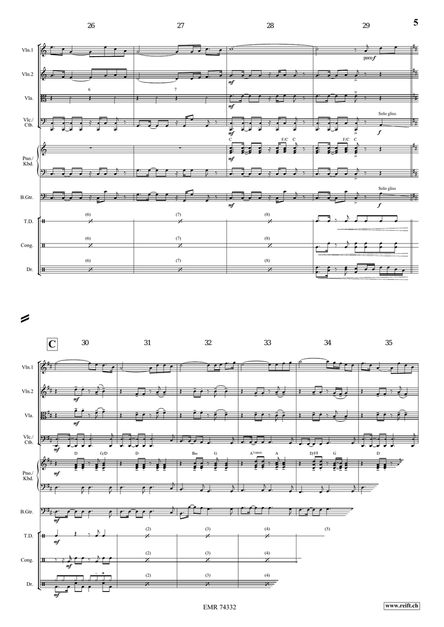 When The Pipers Plays When The Pipers Plays String Quartet scores gallery preview page 5