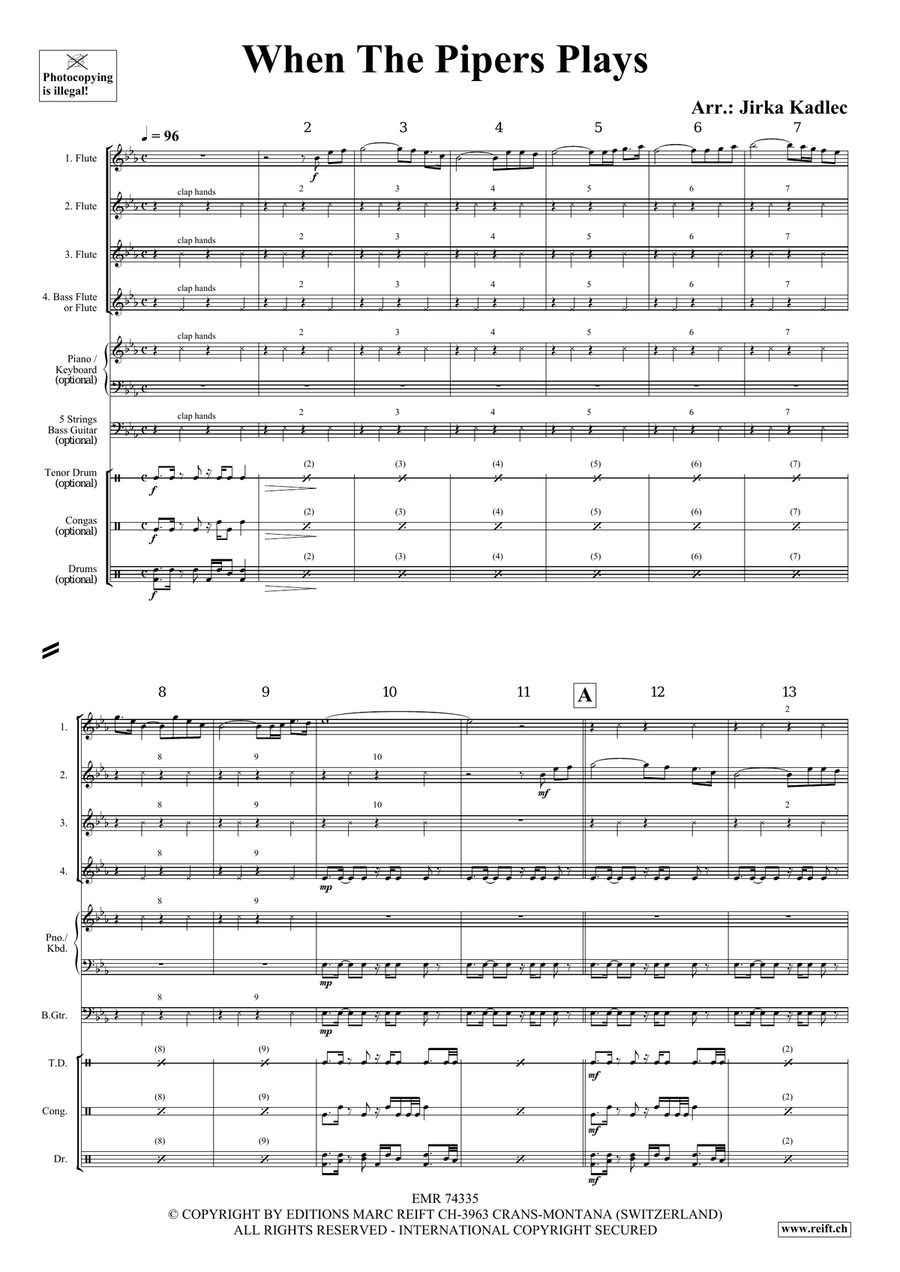 When The Pipers Plays When The Pipers Plays Flute Quartet scores gallery preview page 3