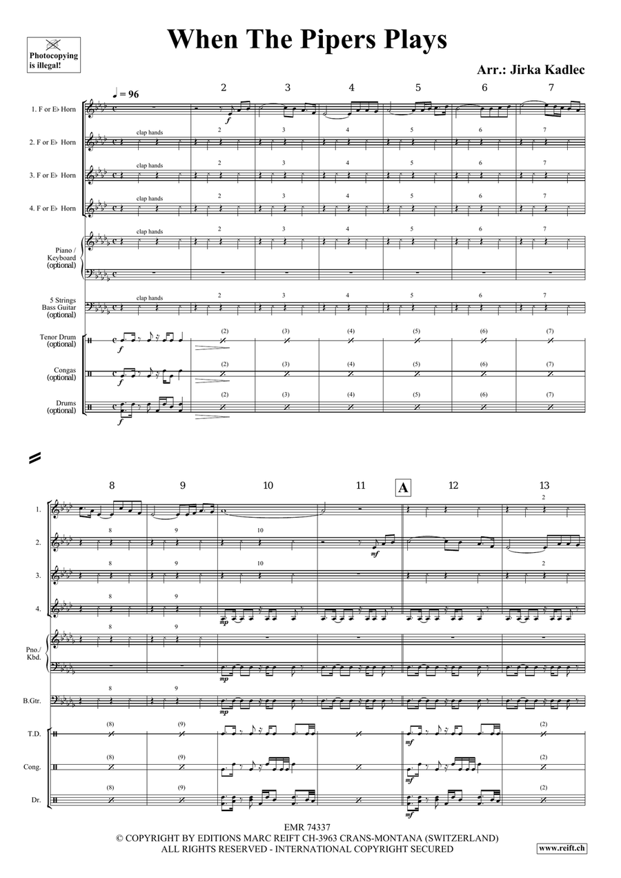 When The Pipers Plays When The Pipers Plays Horn scores gallery preview page 3
