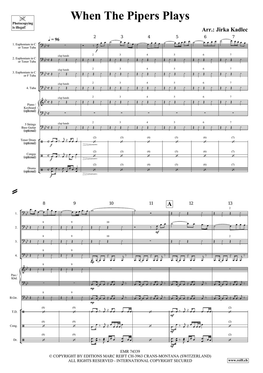 When The Pipers Plays When The Pipers Plays Tuba Quartet scores gallery preview page 3
