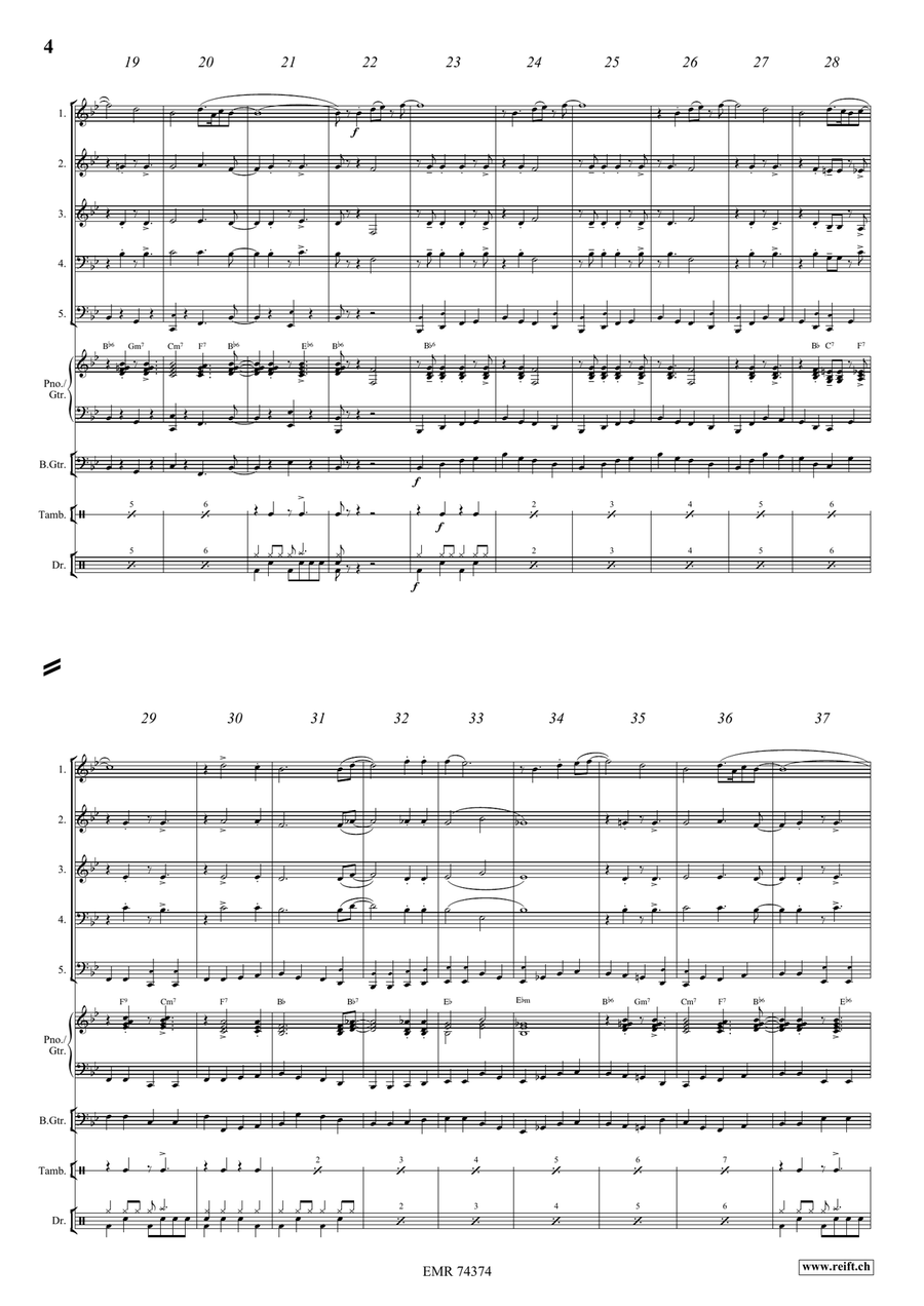 The Saints The Saints Brass Quintet scores gallery preview page 4