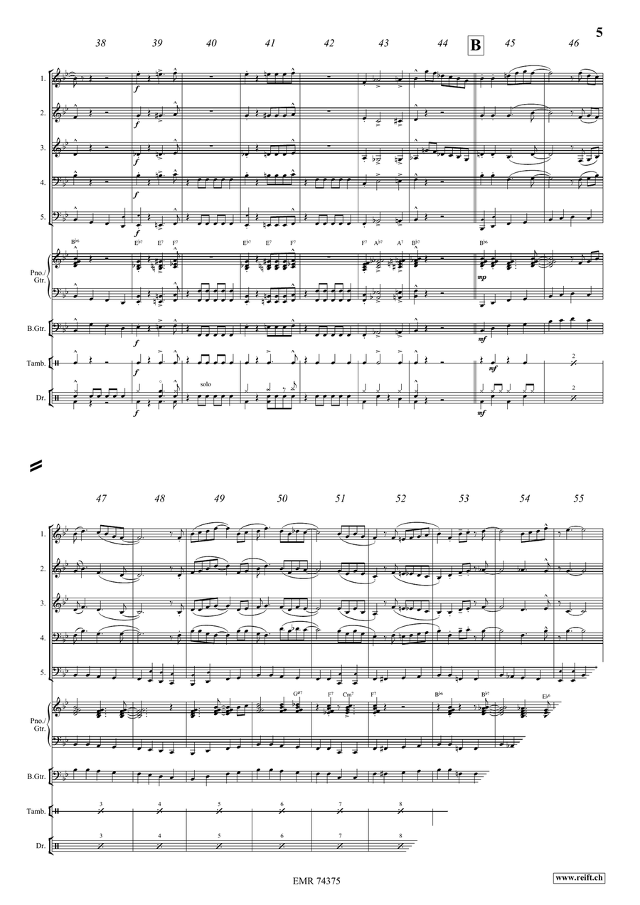 The Saints The Saints Woodwind Quintet scores gallery preview page 5