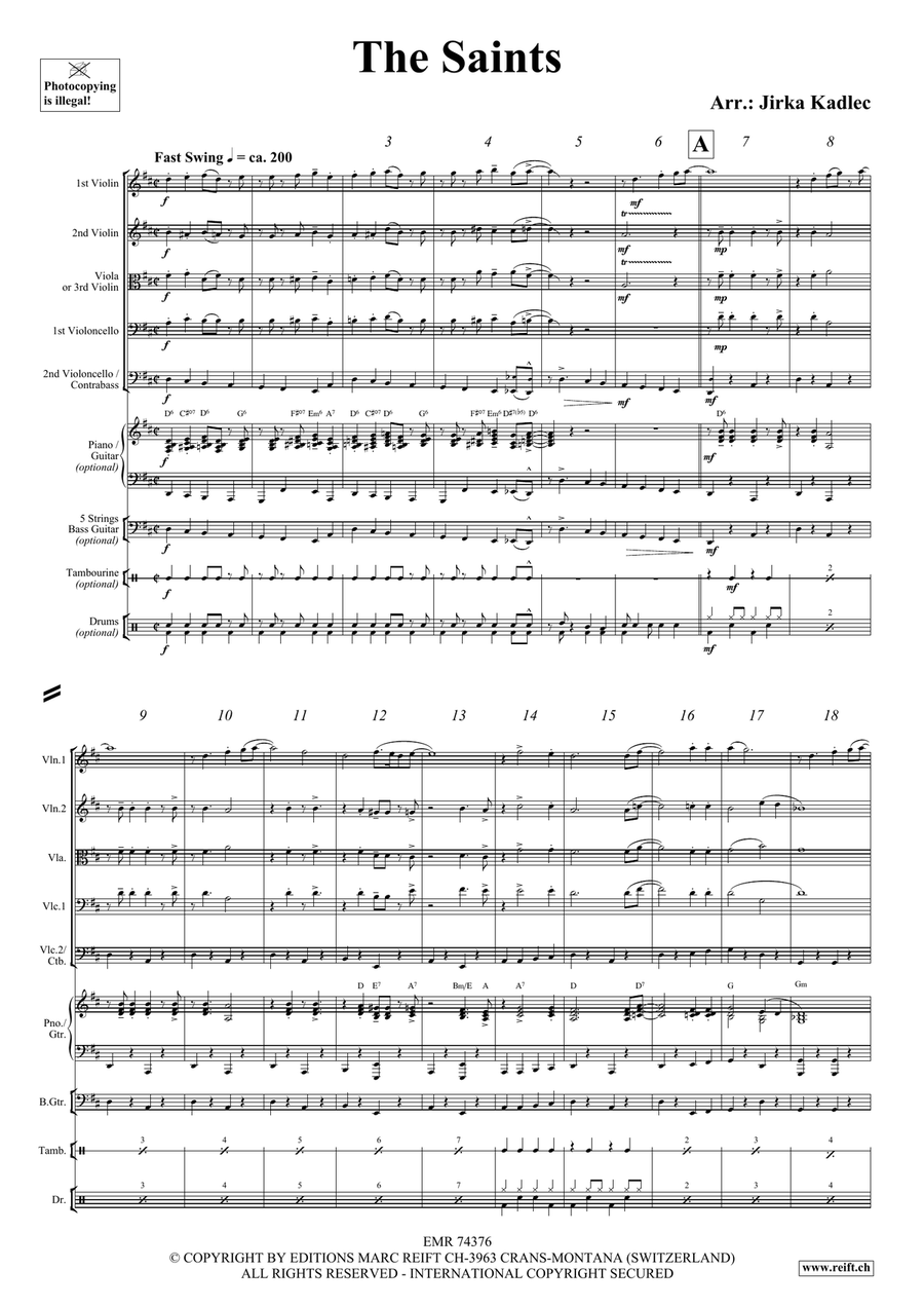 The Saints The Saints String Orchestra scores gallery preview page 3