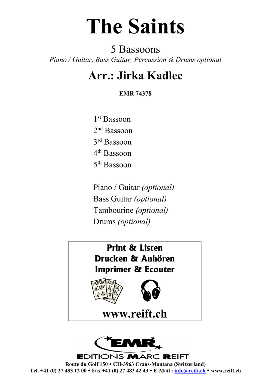 The Saints The Saints Bassoon scores gallery preview page 2