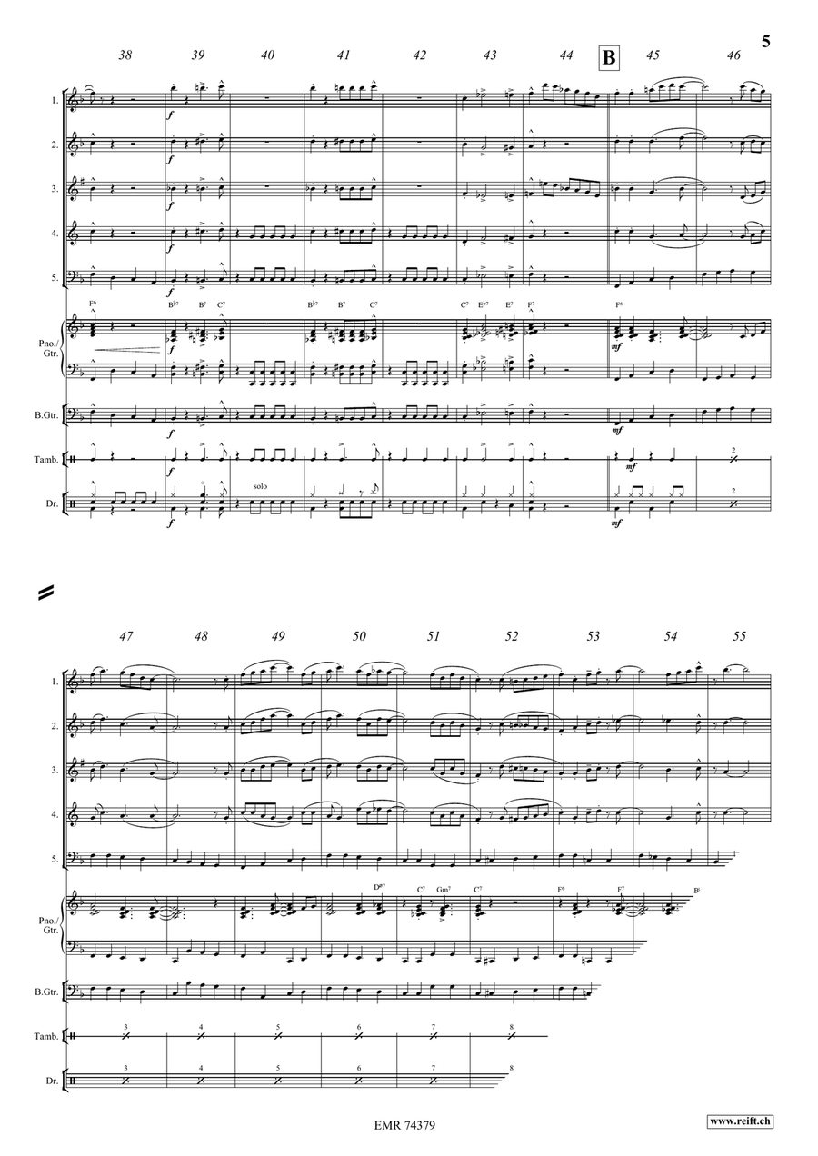 The Saints The Saints Woodwind Quintet scores gallery preview page 5