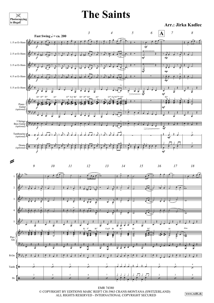 The Saints The Saints Horn scores gallery preview page 3