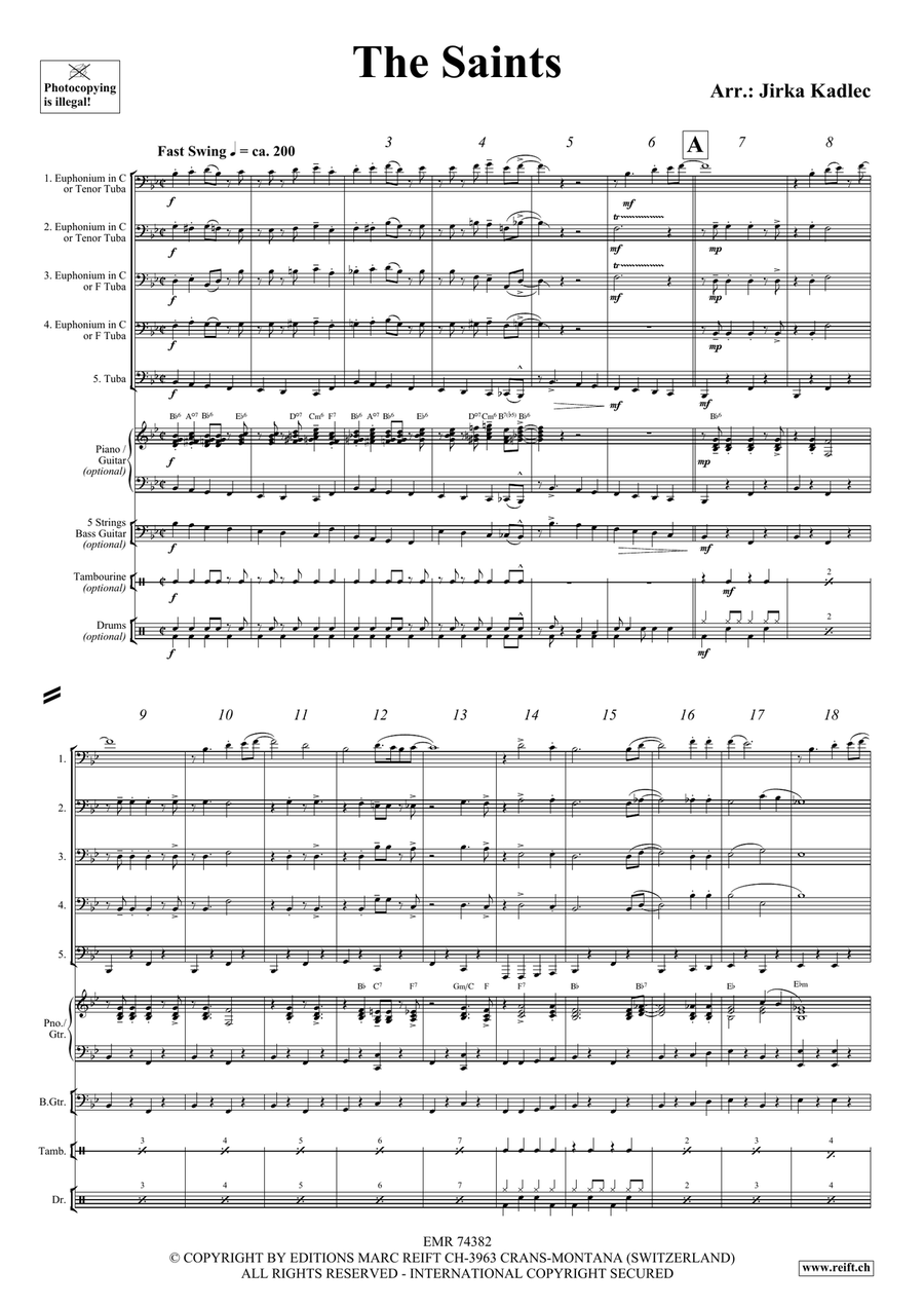 The Saints The Saints Tuba scores gallery preview page 3