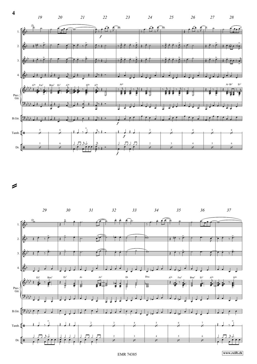 The Saints The Saints Saxophone Quartet scores gallery preview page 4