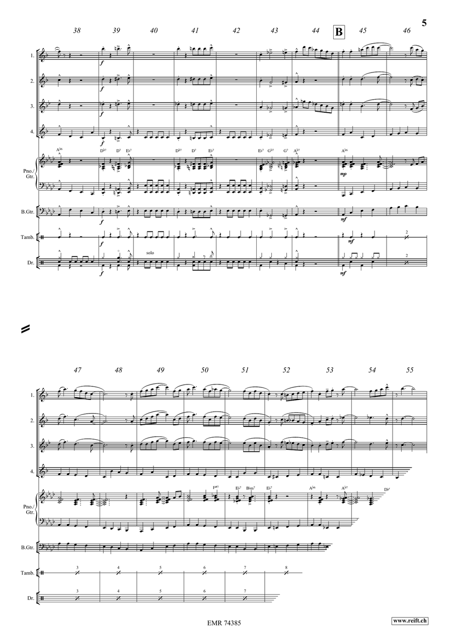 The Saints The Saints Saxophone Quartet scores gallery preview page 5