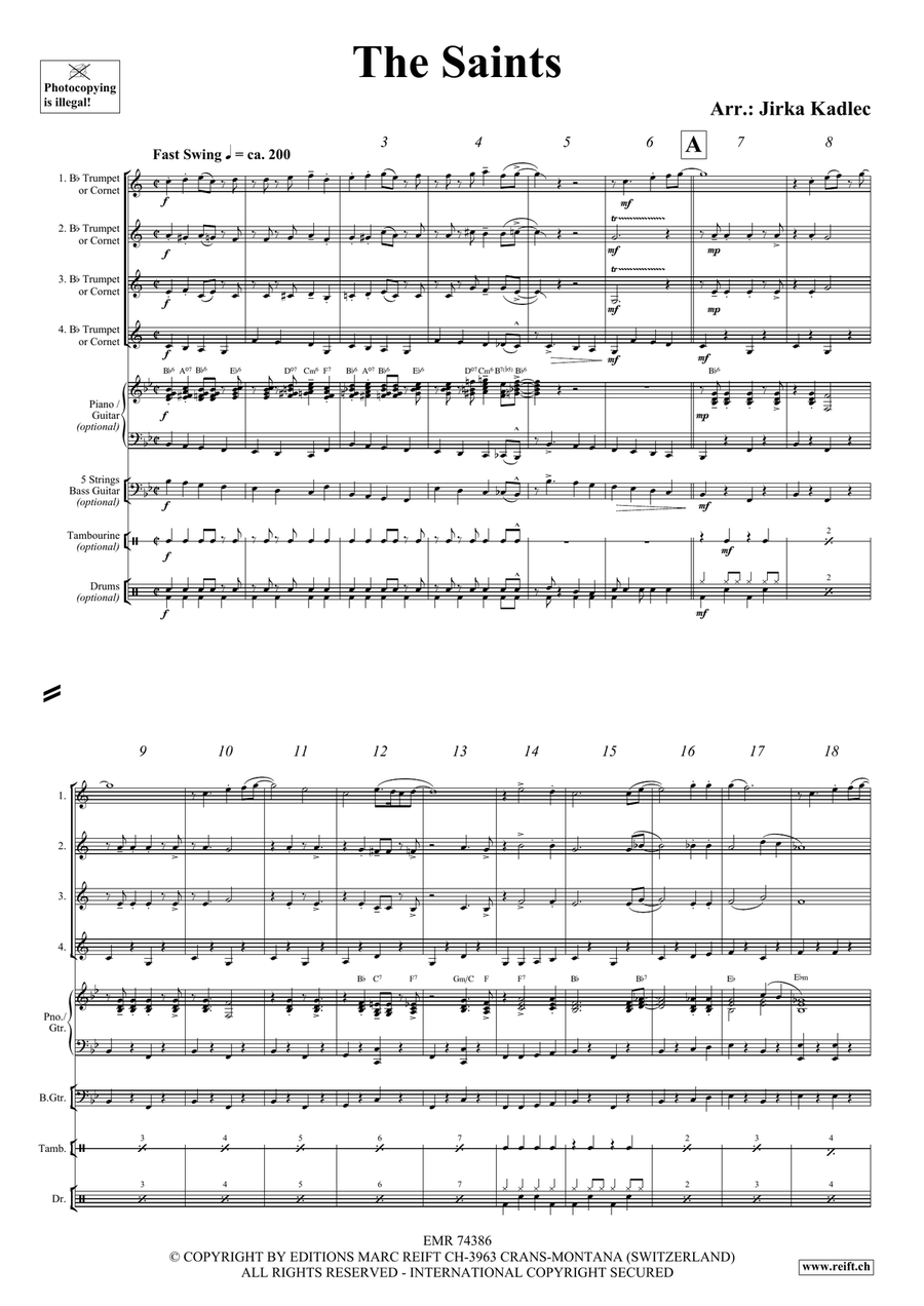 The Saints The Saints Cornet scores gallery preview page 3