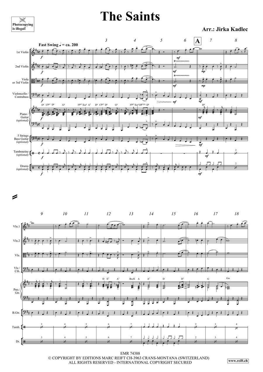 The Saints The Saints String Quartet scores gallery preview page 3