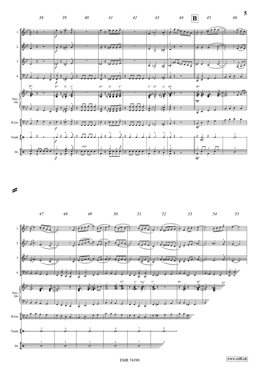 The Saints The Saints Woodwind Quartet scores gallery preview page 5
