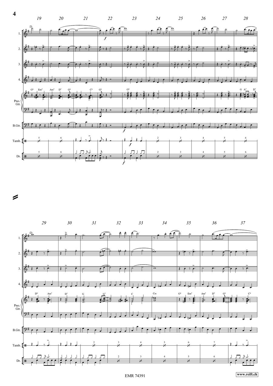 The Saints The Saints Flute Quartet scores gallery preview page 4