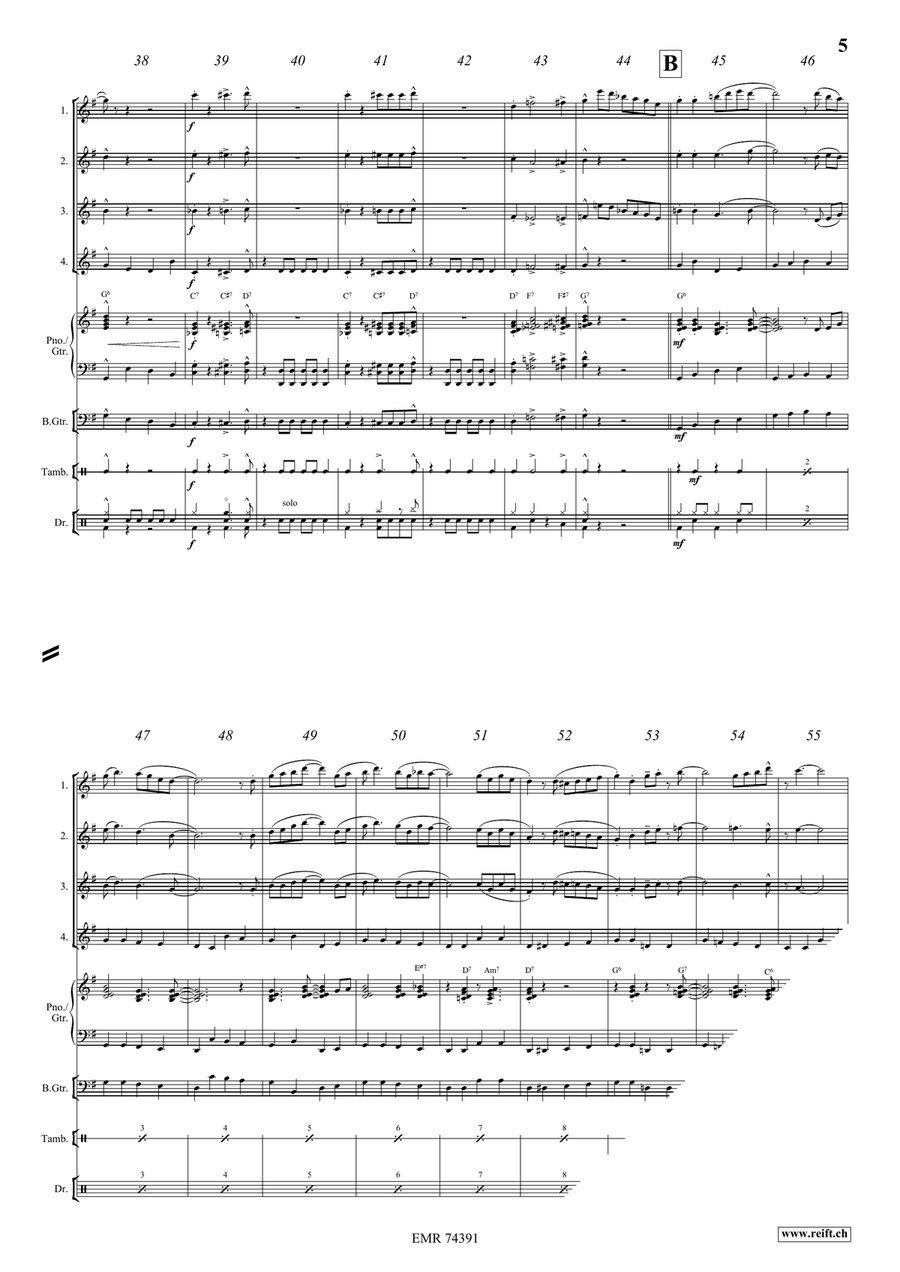 The Saints The Saints Flute Quartet scores gallery preview page 5