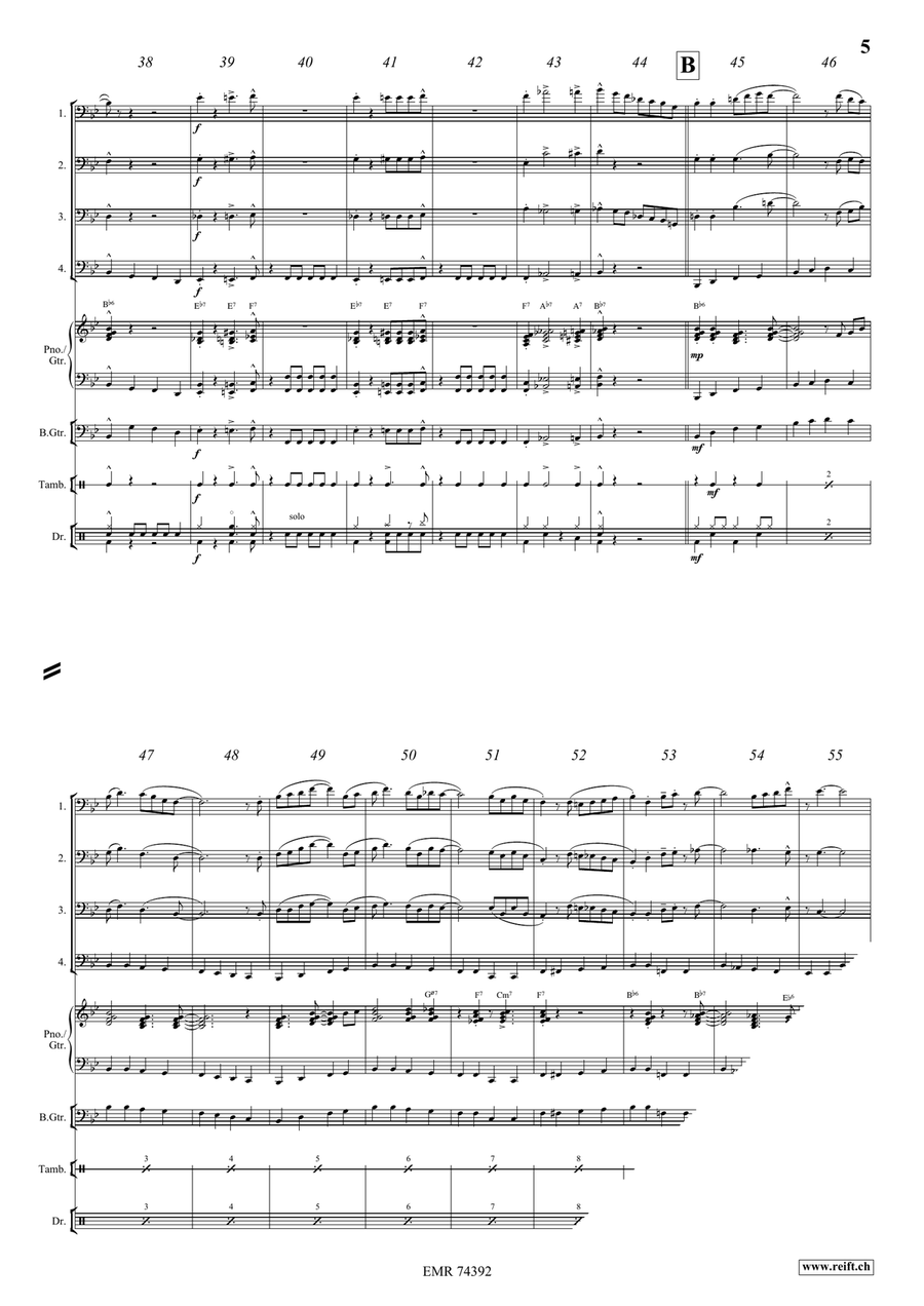 The Saints The Saints Bassoon Quartet scores gallery preview page 5