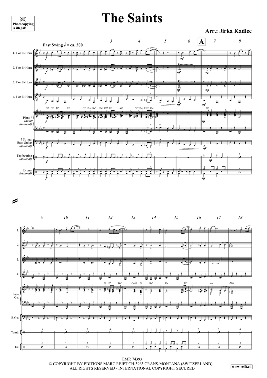 The Saints The Saints Horn scores gallery preview page 3