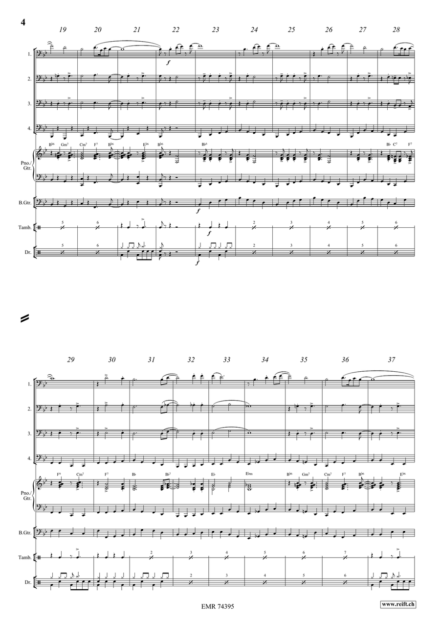 The Saints The Saints Tuba Quartet scores gallery preview page 4