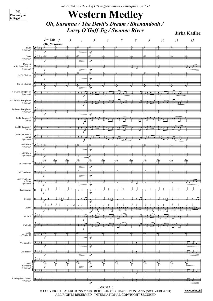 Western Medley Western Medley Orchestra scores gallery preview page 5