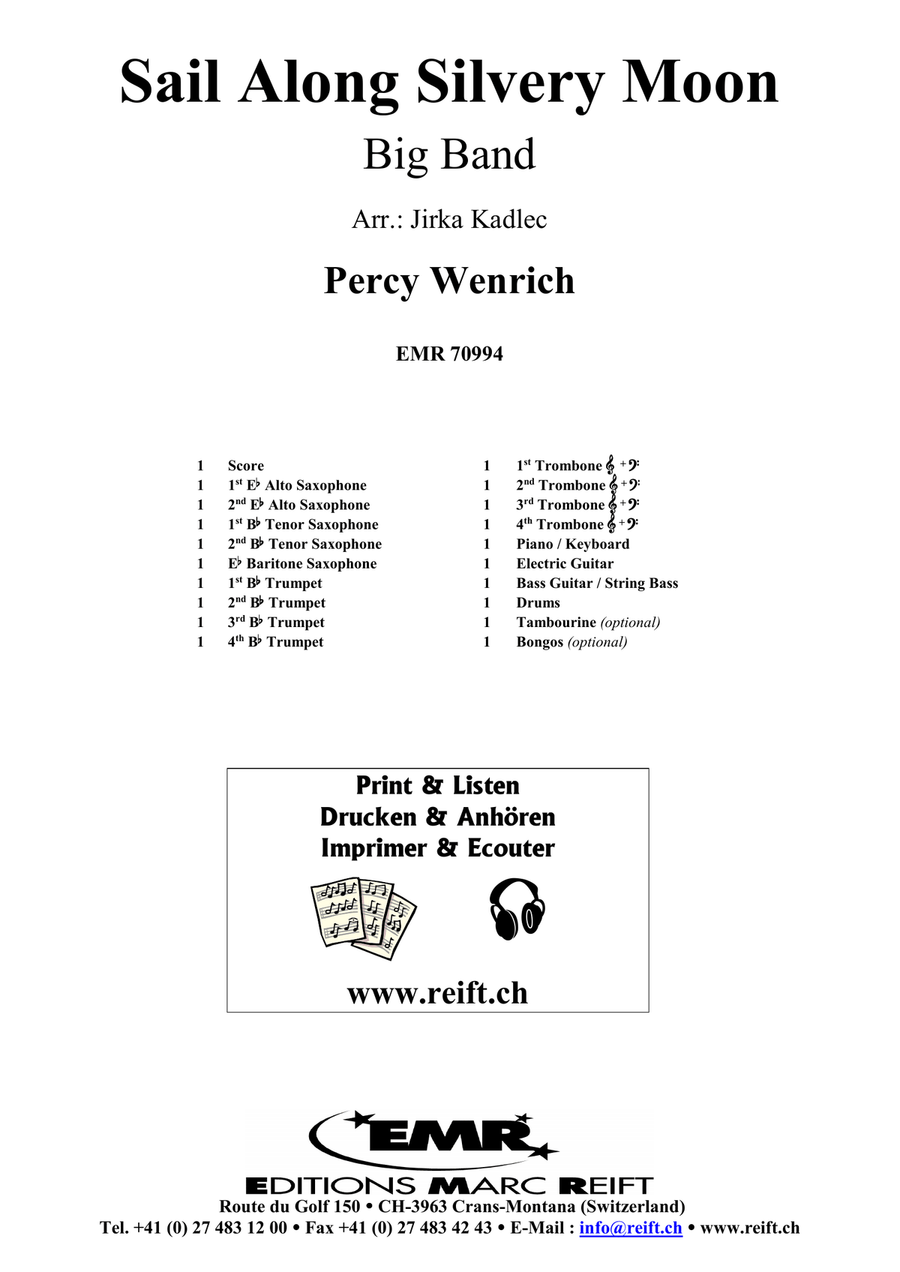 Sail Along Silvery Moon Sail Along Silvery Moon Big Band scores gallery preview page 2