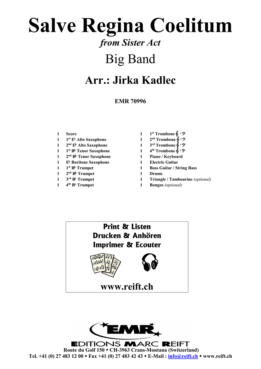 Salve Regina Coelitum Salve Regina Coelitum Big Band scores gallery preview page 2