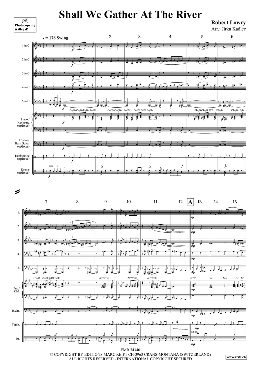 Shall We Gather At The River Score scores gallery preview page 3