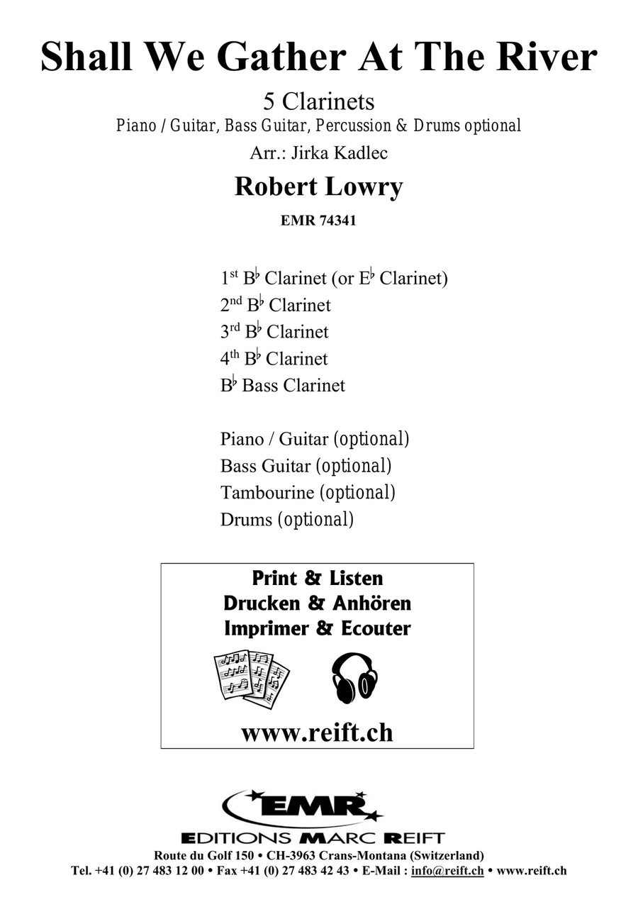 Shall We Gather At The River Clarinet Quintet scores gallery preview page 2