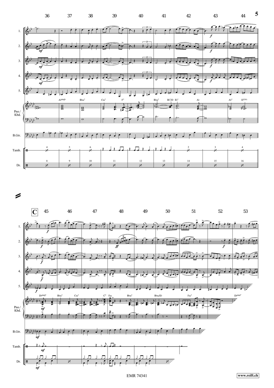 Shall We Gather At The River Clarinet Quintet scores gallery preview page 5