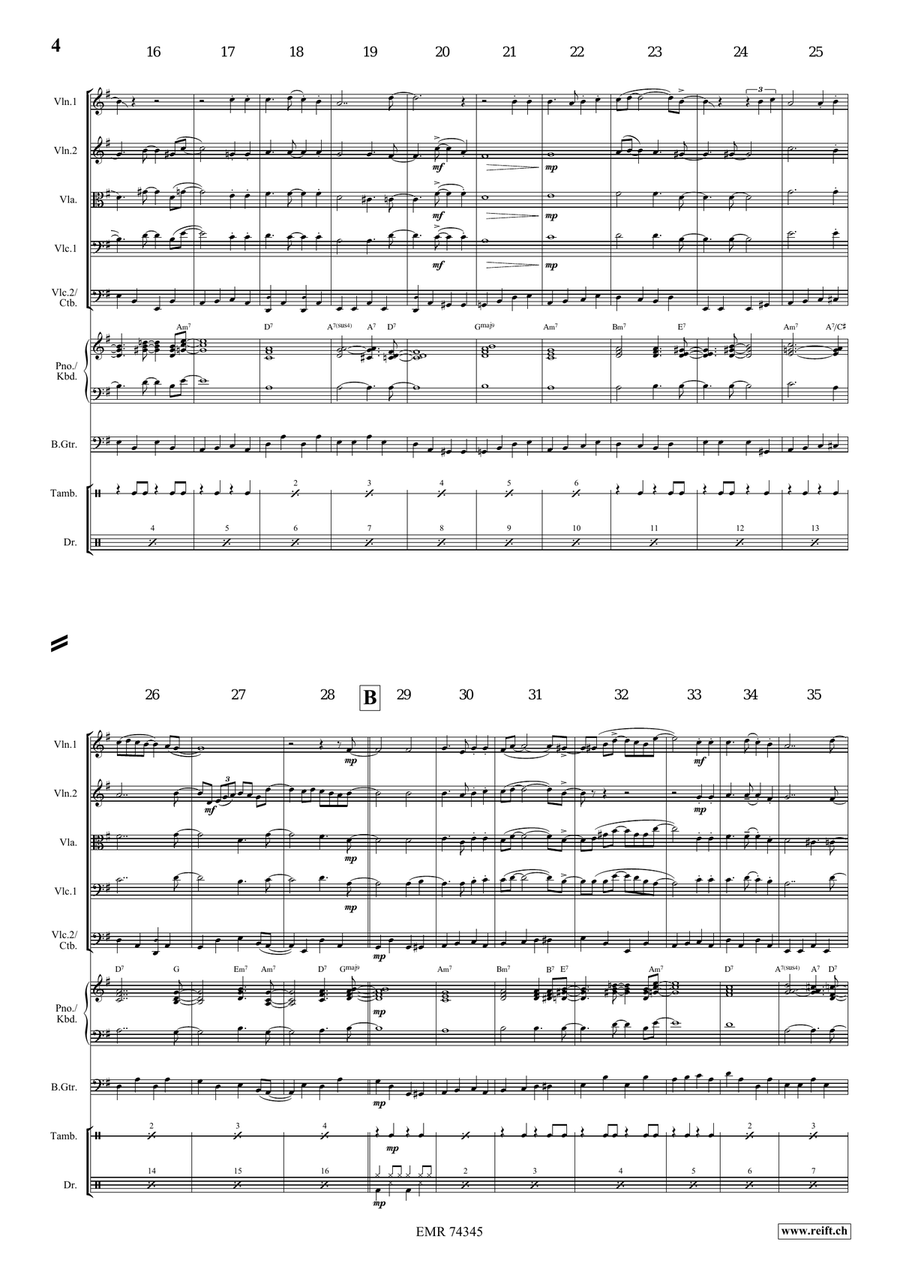 Shall We Gather At The River String Quintet scores gallery preview page 4