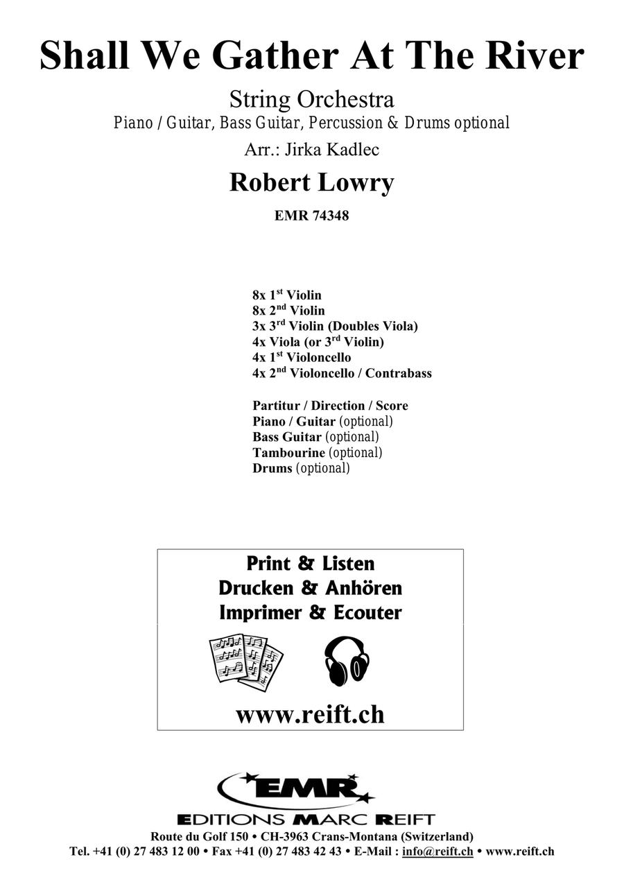 Shall We Gather At The River String Orchestra scores gallery preview page 2