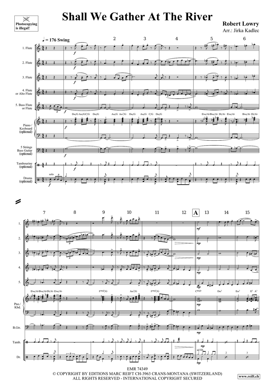 Shall We Gather At The River Flute scores gallery preview page 3