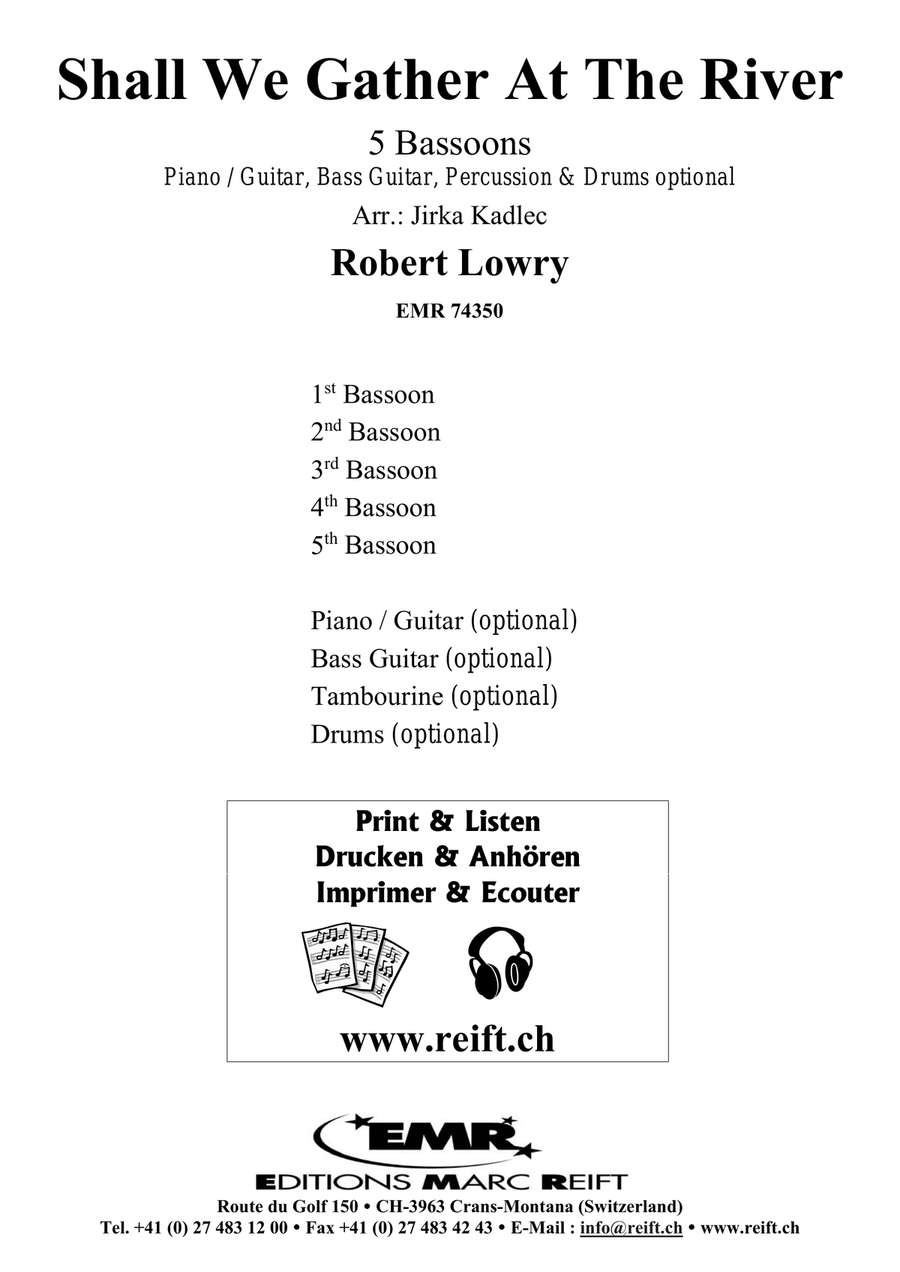 Shall We Gather At The River Bassoon scores gallery preview page 2