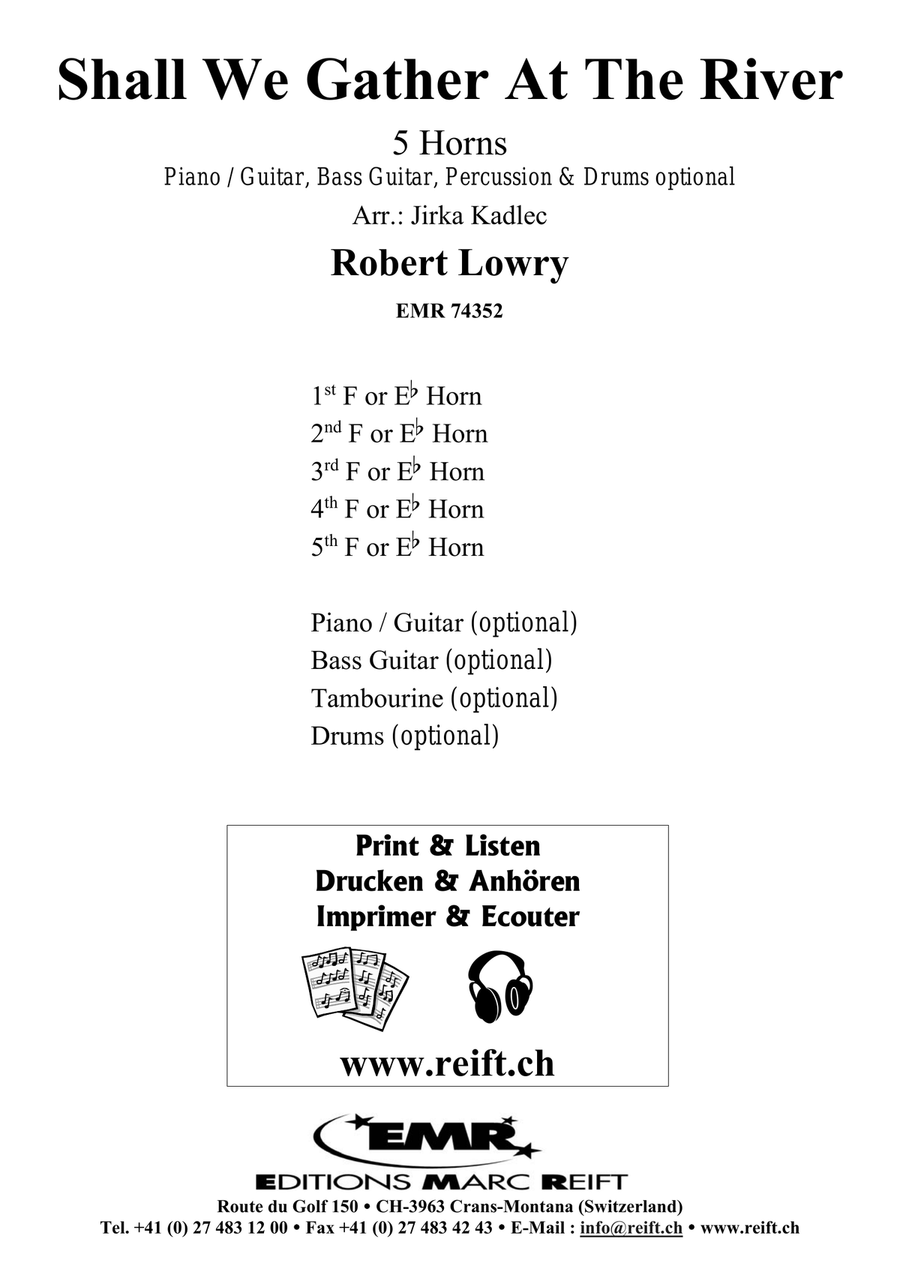 Shall We Gather At The River Horn scores gallery preview page 2