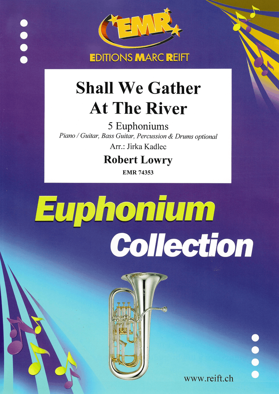 Shall We Gather At The River Euphonium Quintet scores gallery preview page 1