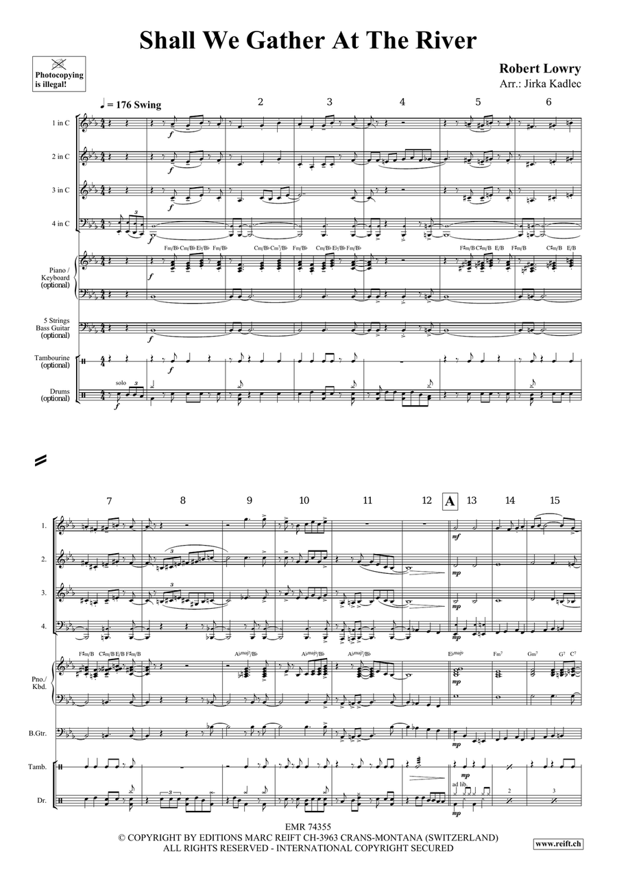 Shall We Gather At The River Score scores gallery preview page 3
