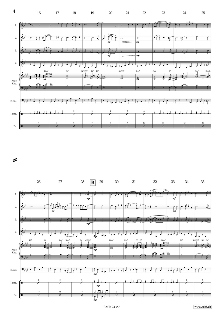 Shall We Gather At The River Clarinet Quartet scores gallery preview page 4